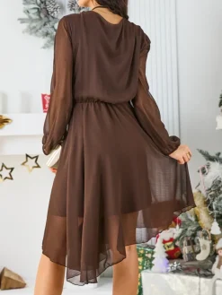 Clearance Klasyczna damska sukienka do kolana Sukienki Na Imprezę|Sukienki Krótkie