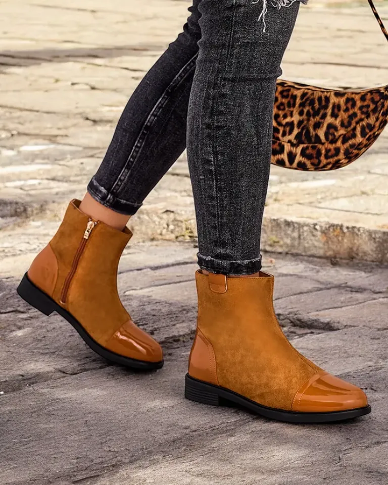 Best Klasyczne damskie botki Urbinos Botki Z Delikatnym Ociepleniem|Nowość