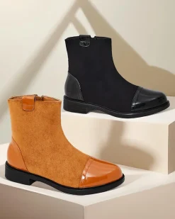 Best Klasyczne damskie botki Urbinos Botki Z Delikatnym Ociepleniem|Nowość