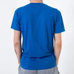 Hot bawełniany t-shirt męski zdobiony printem i napisem Bluzki