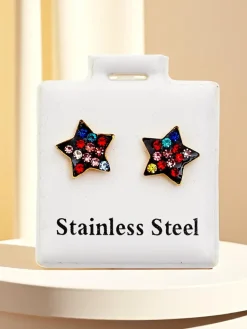 Sale Kolczyki damskie w kształcie gwiazdki Damskie Biżuteria