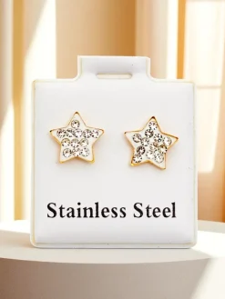 Sale Kolczyki damskie w kształcie gwiazdki Damskie Biżuteria