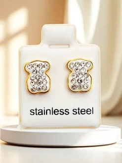 Sale Kolczyki damskie w kształcie misia Damskie Biżuteria