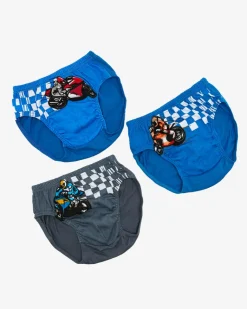 Online Kolorowe chłopięce majtki 3/pak Bielizna