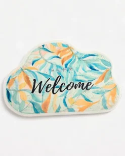 Discount Kolorowy dywanik wycieraczka z listkami 50x80 Dywany|Dekoracje I Ozdoby