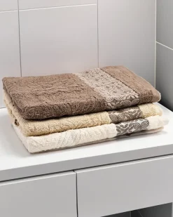 Outlet Komplet 3 ręczników łazienkowych Akcesoria|Ręczniki