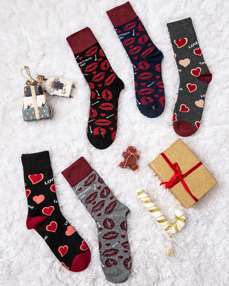 Komplet męskich długich skarpetek LOVE 5/pak Skarpetki