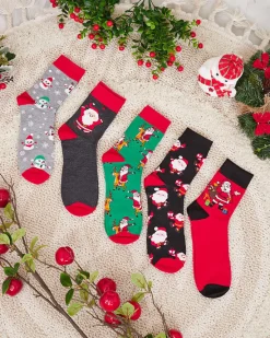 New Komplet męskich świątecznych skarpetek 5/pak Skarpetki