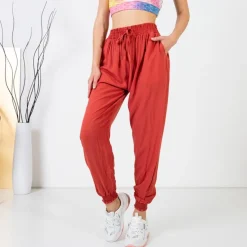 Best owe damskie spodnie haremki Spodnie Materiałowe