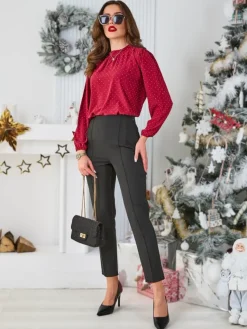 Clearance Koszula damska z cyrkoniami Bluzki / Koszule / Koszulki