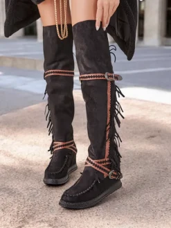 Clearance Kozaki damskie za kolano Eliferse Kozaki Na Obcasie|Kozaki Bez Ocieplenia