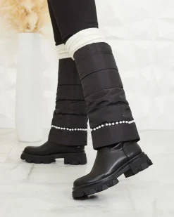 Discount Kozaki damskie w kolorze m Ameroe Kozaki Na Płaskim Obcasie|Kozaki Z Ociepleniem