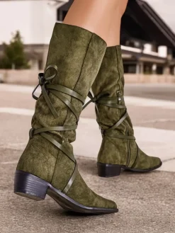 Hot Kozaki na niskim obcasie Rolizoo Kozaki Bez Ocieplenia