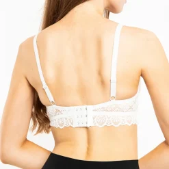 Clearance owy usztywniany biustonosz z koronką i paskami Codzienne