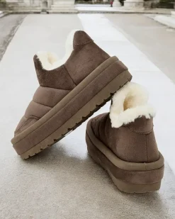 Online Krótkie buty a'la śniegowce damskie Zoeno Śniegowce|Botki Z Delikatnym Ociepleniem