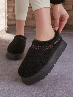 Best Krótkie buty a'la śniegowce damskie Esel Śniegowce|Botki Z Delikatnym Ociepleniem