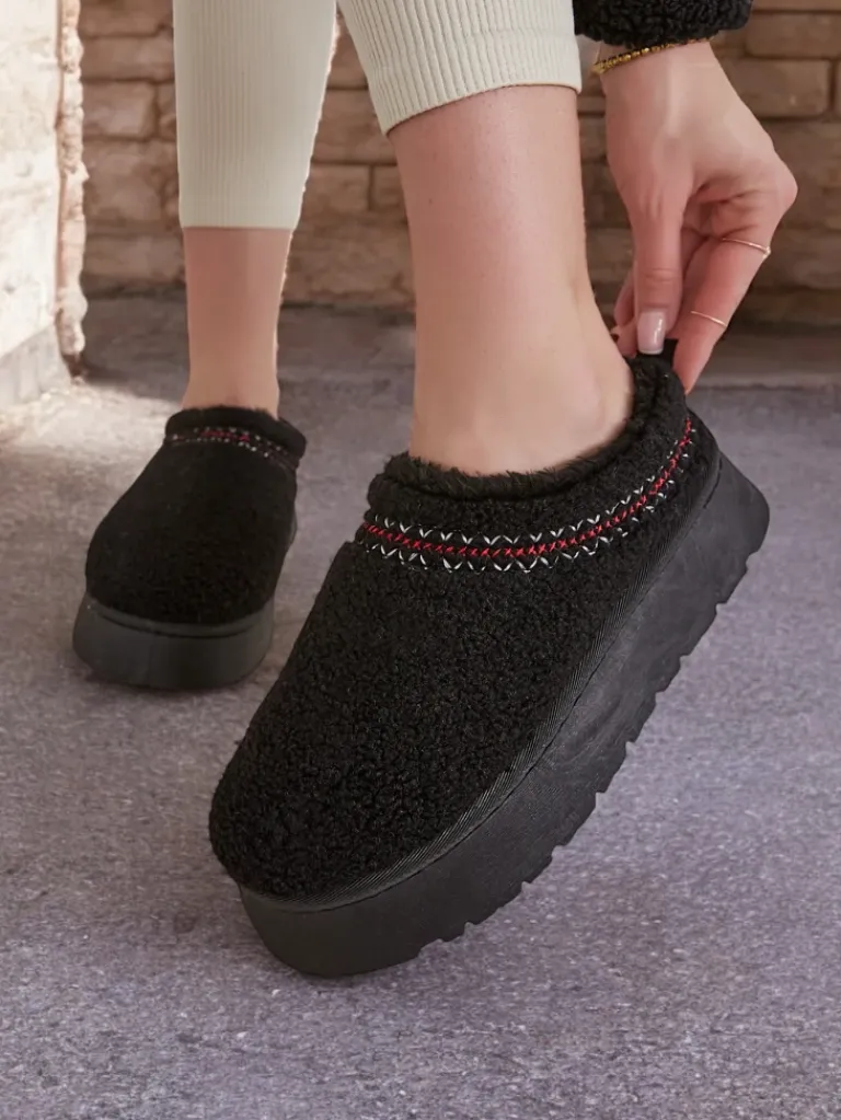 Best Krótkie buty a'la śniegowce damskie Esel Śniegowce|Botki Z Delikatnym Ociepleniem