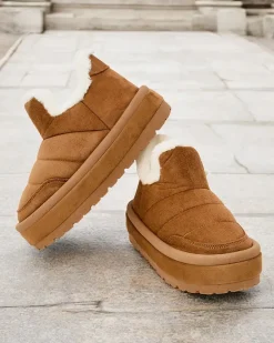 Sale Krótkie buty a'la śniegowce damskie Zoeno Śniegowce|Botki Z Delikatnym Ociepleniem