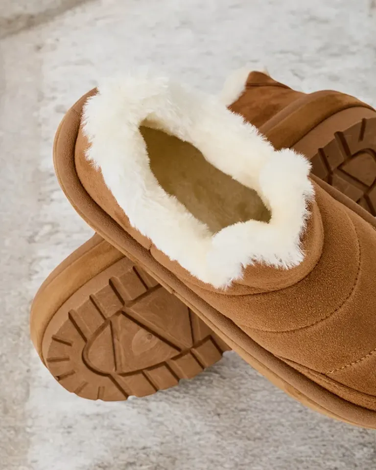 Sale Krótkie buty a'la śniegowce damskie Zoeno Śniegowce|Botki Z Delikatnym Ociepleniem