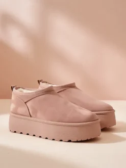 Best Krótkie buty a'la śniegowce damskie Ozozi Śniegowce|Botki Z Delikatnym Ociepleniem