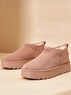 Best Krótkie buty a'la śniegowce damskie Ozozi Śniegowce|Botki Z Delikatnym Ociepleniem