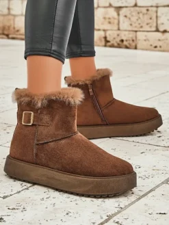 Online Krótkie buty a'la śniegowce damskie Winter Crest Śniegowce|Botki Na Platformie