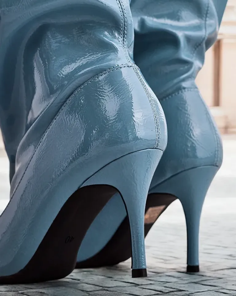 Krótkie kozaki damskie Solii Kozaki Na Obcasie|Kozaki Bez Ocieplenia