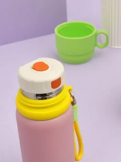 Outlet Kubek termiczny termos z kubeczkiem Happy Smile Akcesoria