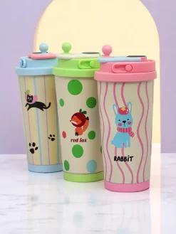 Outlet Kubek termiczny z ustnikiem i czujnikiem temperatury Cute Animals Akcesoria