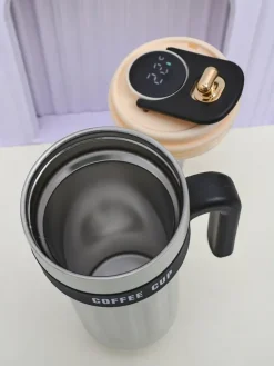 New Kubek termiczny z ustnikiem i czujnikiem temperatury Coffe Mug Akcesoria