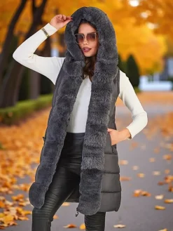 Clearance Kurtka damska z odpinanymi rękawami Kurtki / Marynarki / Płaszcze