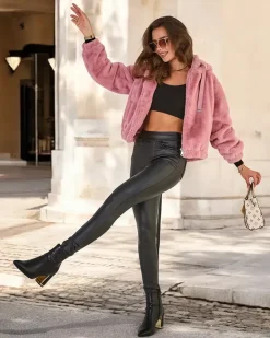 Outlet Kurtka damska z imitacji futra Kurtki / Marynarki / Płaszcze