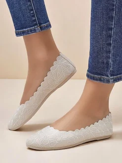 Outlet Kwiatowe damskie baleriny Magerro Baleriny Klasyczne