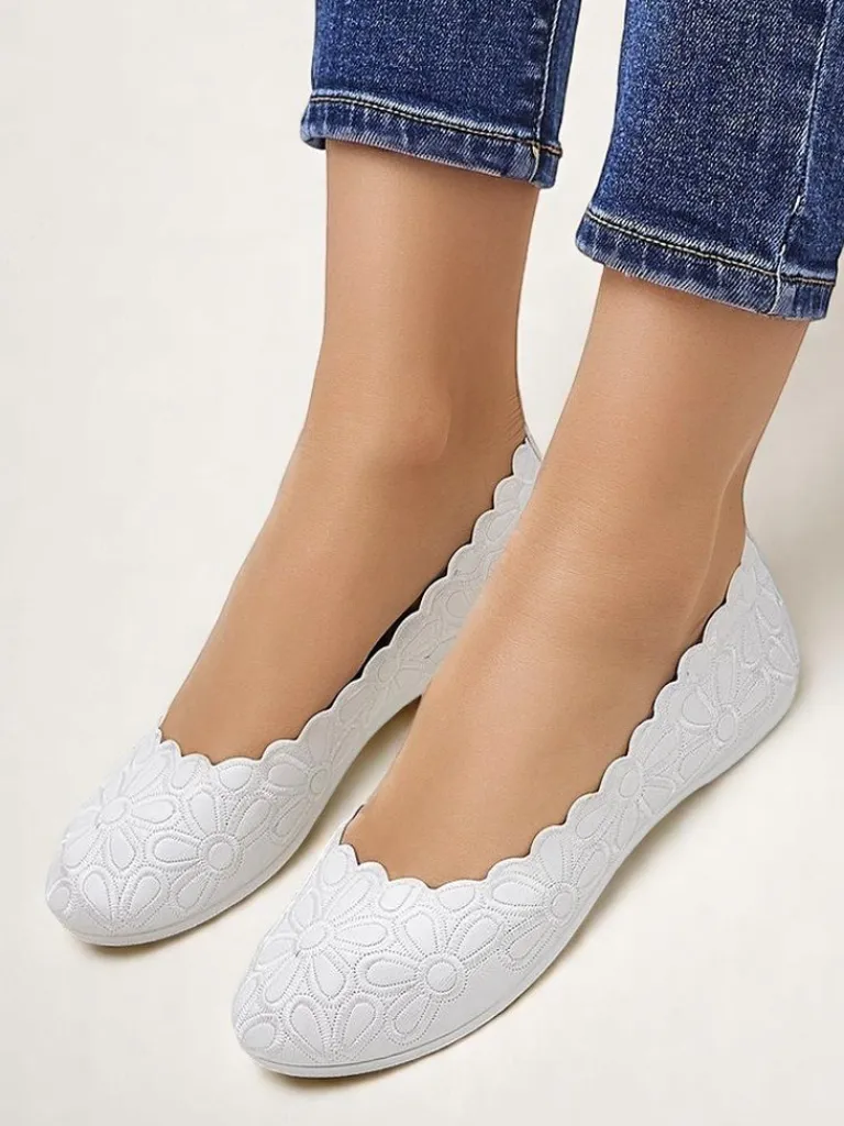 Hot Kwiatowe damskie baleriny Magerro Baleriny Klasyczne