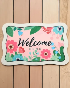 Discount Kwiatowy dywanik wycieraczka Dywany|Dekoracje I Ozdoby