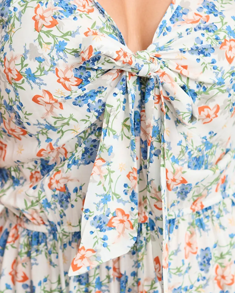 Best Kwiecista damska sukienka maxi na ramiączkach w kolorze m Sukienki Letnie|Sukienki Długie