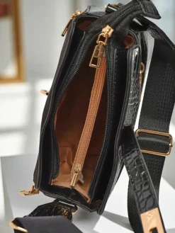 Best Lakierowana mała damska torebka z eko skóry ShineTrace Tote Damskie Małe Torebki