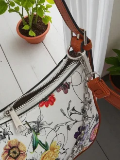 Best Mała damska torebka z eko skóry w kwiaty Lily Bloom Damskie Małe Torebki