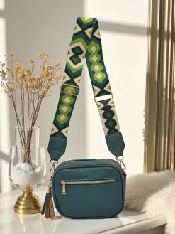 Best Mała damska torebka z eko skóry z kolorowym paskiem Kovi Lace Damskie Małe Torebki