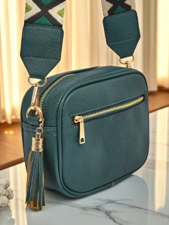 Best Mała damska torebka z eko skóry z kolorowym paskiem Kovi Lace Damskie Małe Torebki