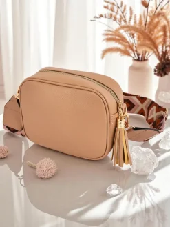 Best Mała damska torebka z eko skóry z kolorowym paskiem Kovi Lace Damskie Małe Torebki