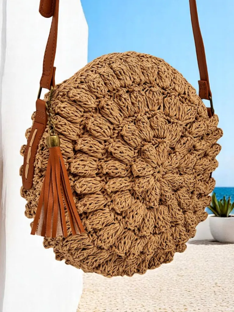 New Mała słomiana torebka damska Solea Mini Damskie Małe Torebki|Wiklinowe I Słomiane