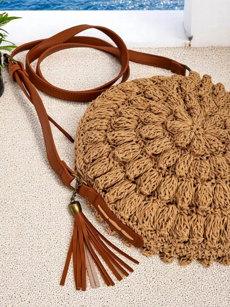 New Mała słomiana torebka damska Solea Mini Damskie Małe Torebki|Wiklinowe I Słomiane