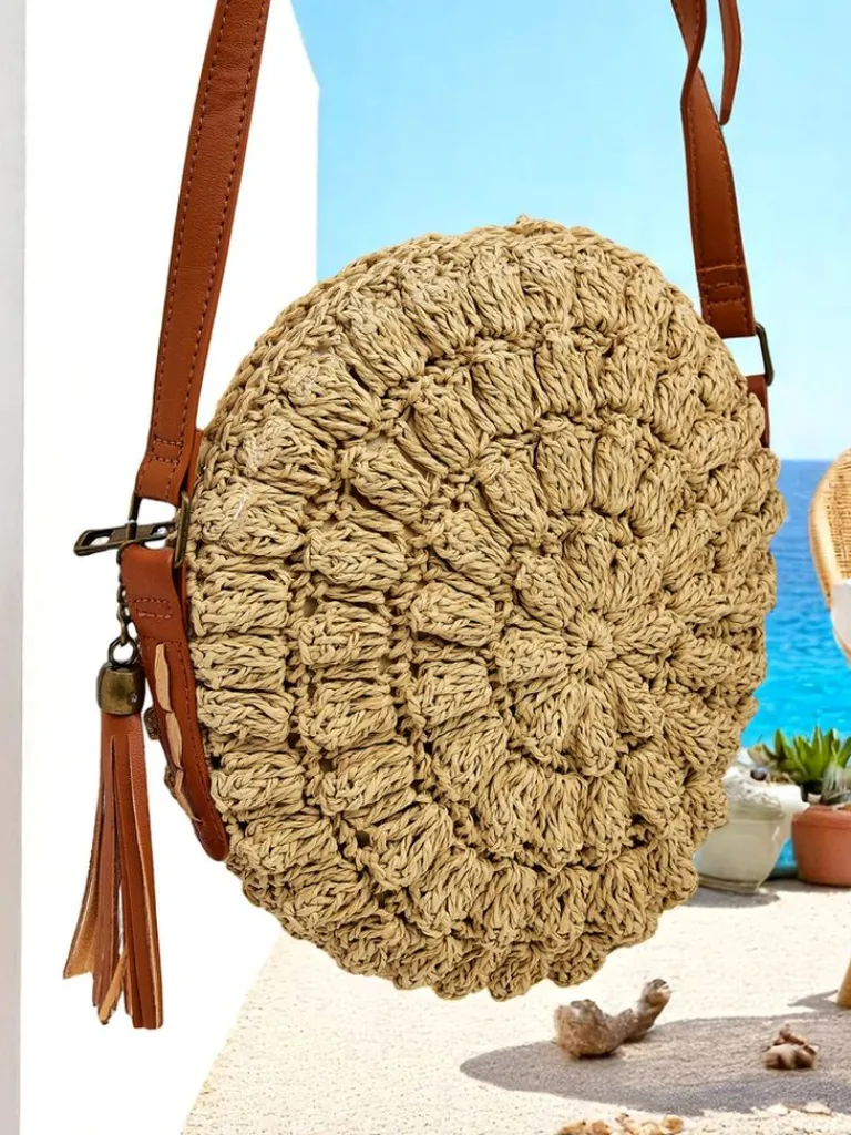 Hot Mała słomiana torebka damska Solea Mini Damskie Małe Torebki|Wiklinowe I Słomiane