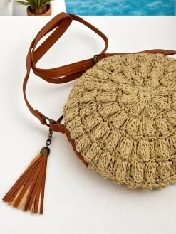 Hot Mała słomiana torebka damska Solea Mini Damskie Małe Torebki|Wiklinowe I Słomiane