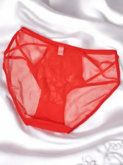 Hot Majtki damskie typu figi z siateczki Figi