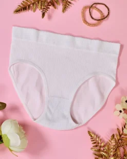 Majtki damskie typu figi prążkowane PLUS SIZE Figi|Plus Size