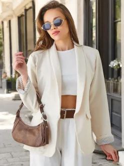 Sale Marynarka damska bez zapięcia Elegantes Kurtki / Marynarki / Płaszcze