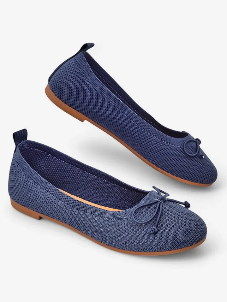 New Materiałowe damskie baleriny Magger Baleriny Klasyczne