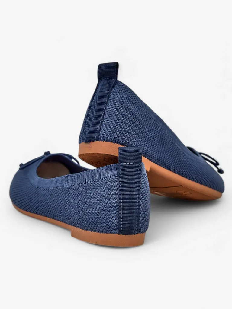 New Materiałowe damskie baleriny Magger Baleriny Klasyczne